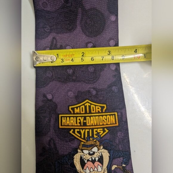 Looney Tunes x Harley Davidson Silk Tazmania Tie - Picture 9 of 9
